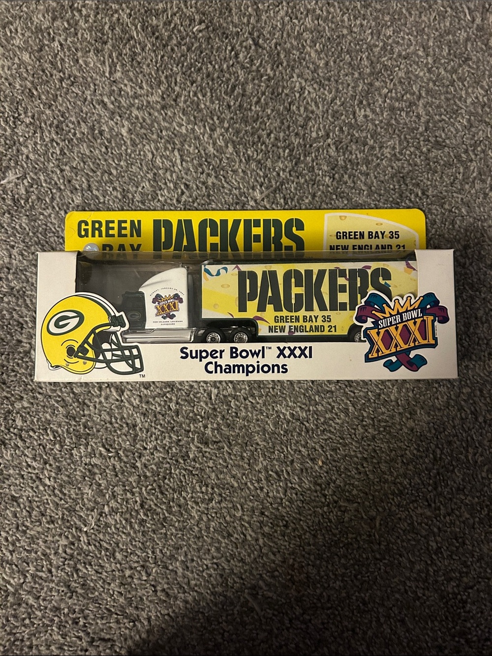 Super Bowl XXXI Champions Toy Truck - Yellow/White